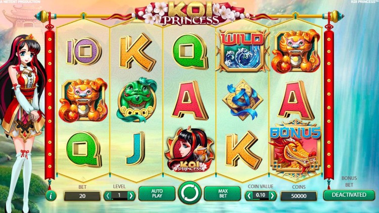 Онлайн аппараты «Koi Princess» в казино GMS Deluxe